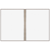 Notizbuch Premium Wire | A5, punktiert, chocolate